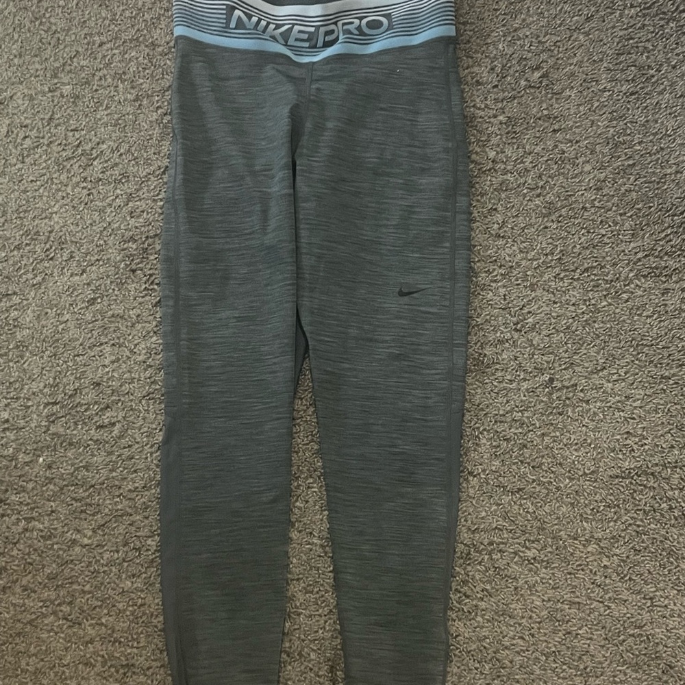 Gray Nike Pro Leggings